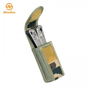 Cuchillo plegable de nylon pequeño color camuflaje funda-NineSan